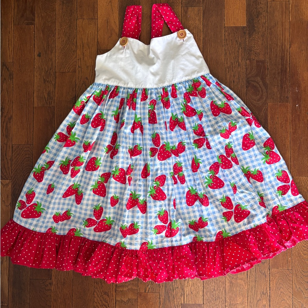 Eleanor Rose Girls Strawberry Sundress